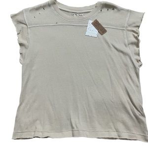 Free People distressed tee-New with tags